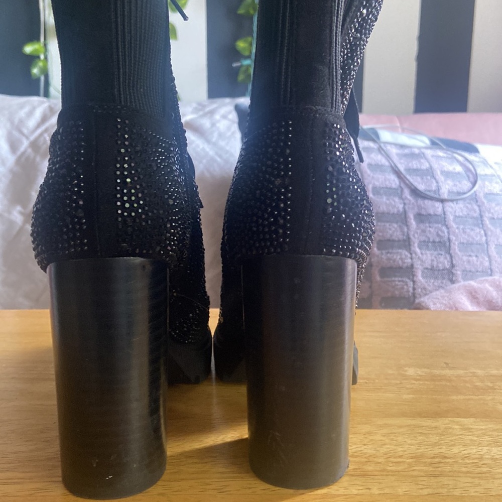 Steve Madden Rhinestone Booties - Picture 4 of 7